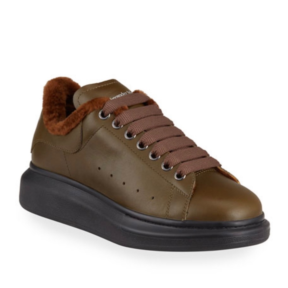 Alexander McQueen Olive Green Oversized Sneaker Mens size 42